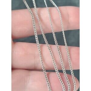 925 Sterling Silver Chain Necklace Vintage READ Description